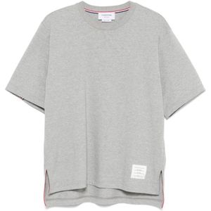 Thom Browne, Heren, Tops, Grijs, Maat: M