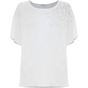 Kocca, Dames, Blouses & Shirts, Wit, Maat: S Katoen,