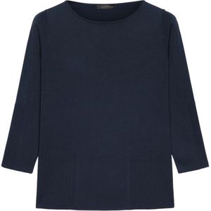 Elena Mirò, Dames, Tops, Blauw, Maat: M