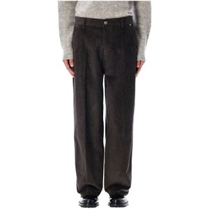 Ami Paris, Heren, Broeken, Bruin, Maat: S Corduroy,