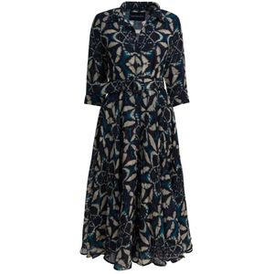 Samantha Sung, Dames, Jurken, Veelkleurig, Maat: S Wol,