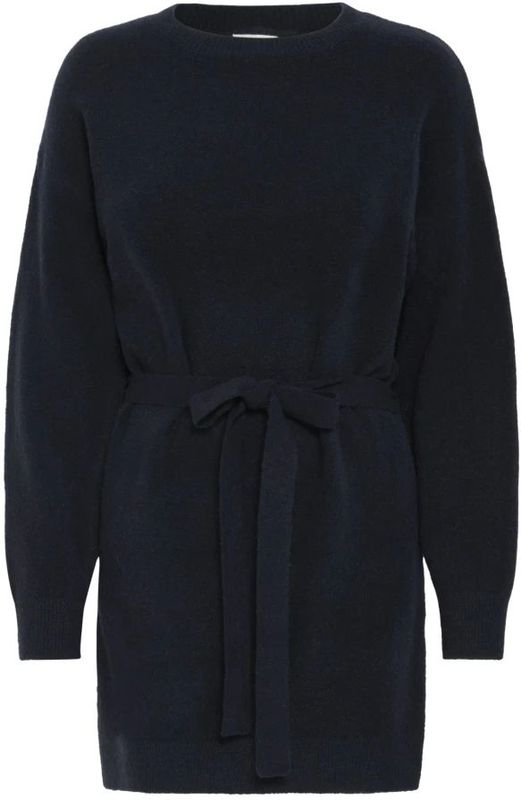 ICHI - Dasila - Jurk - Gebreide Look - Regular Fit - Lange Mouwen