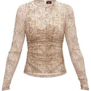 Emme DI Marella, Dames, Tops, Bruin, Maat: M Jersey,