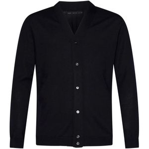 Low Brand, Heren, Truien, Blauw, Maat: 2XL Wol,