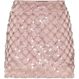 Philipp Plein, Dames, Rokken, Roze, Maat: XS Satijn,