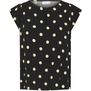 Saint Tropez, Dames, Blouses & Shirts, Zwart, Maat: M