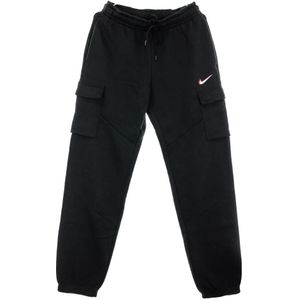 Nike, Dames, Broeken, Zwart, Maat: L Fleece,