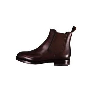 Santoni Kwaliteitsleer Herenlaars , Brown , Heren , Maat: 44 EU