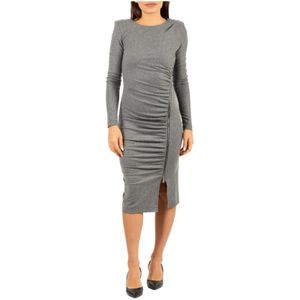 Pinko, Dames, Jurken, Grijs, Maat: 2XS