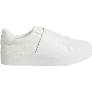 Calvin Klein, Dames, Schoenen, Wit, Maat: 40 EU