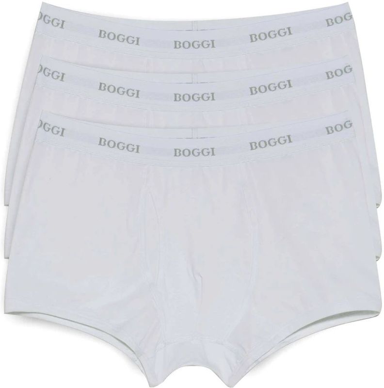 Boggi Milano - Boxershorts - Wit - Stretch Katoen Jersey - Set van Drie