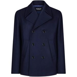 Dondup, Heren, Jassen, Blauw, Maat: XL Wol,