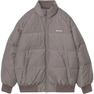 Carhartt Wip, Heren, Jassen, Grijs, Maat: M Katoen,