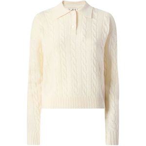 MC2 Saint Barth, Dames, Tops, Wit, Maat: S Wol,