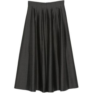 Alberta Ferretti, Dames, Rokken, Grijs, Maat: M Zijde,