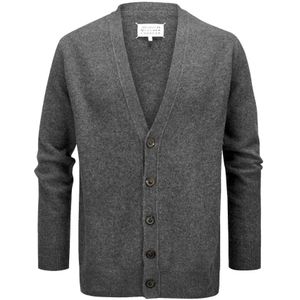 Maison Margiela, Heren, Truien, Grijs, Maat: L Wol,