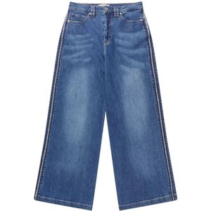 Munthe, Dames, Jeans, Blauw, Maat: XS Katoen,