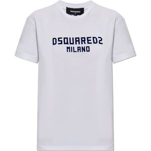 Dsquared2, Dames, Tops, Wit, Maat: L