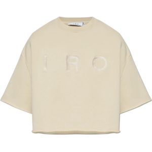 Iro, Dames, Sweatshirts & Hoodies, Beige, Maat: XS Katoen,