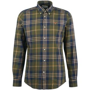 Barbour, Heren, Overhemden, Groen, Maat: S Katoen,