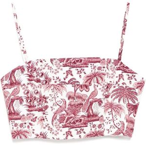 Staud, Dames, Tops, Rood, Maat: M