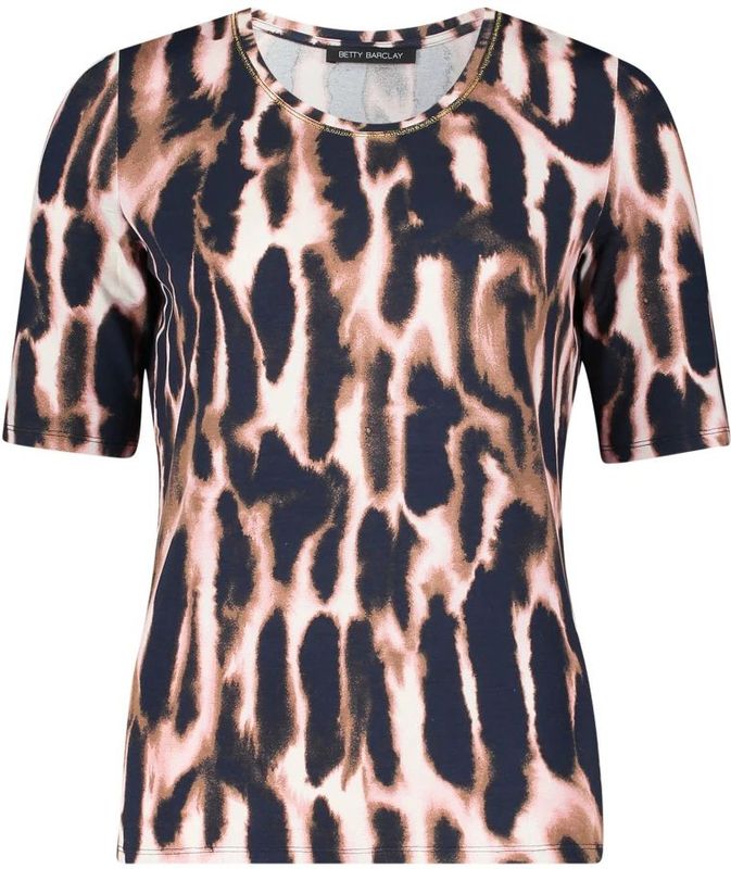 Betty Barclay - Dierenprint Ronde Hals Shirt - Veelkleurig - Dames