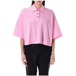 Bottega Veneta, Dames, Tops, Roze, Maat: XS Katoen,