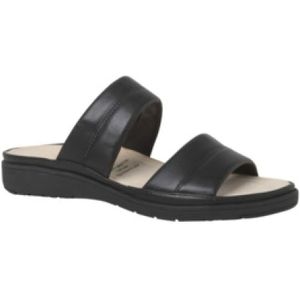 Ganter - Evi - Muiltjes - Zwart - Glad Leer