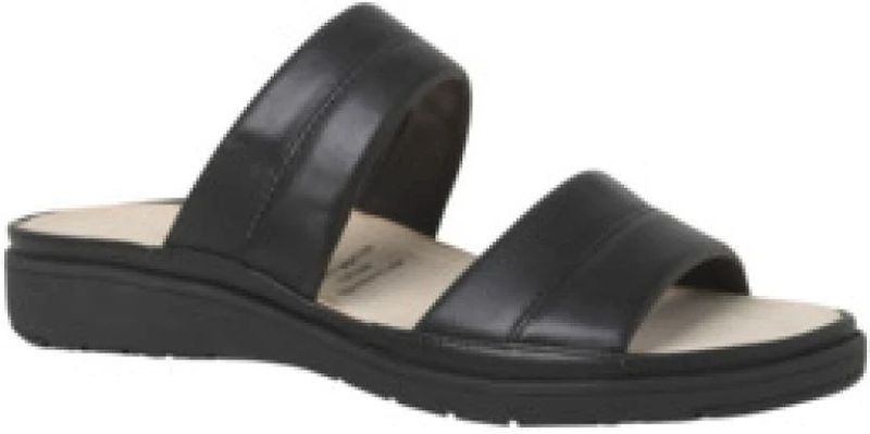 Ganter - Evi - Muiltjes - Zwart - Glad Leer