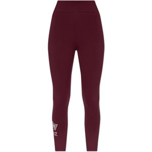 Emporio Armani - EA7 - Leggings - Rood - Met Logo