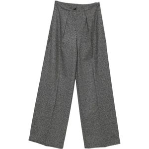 Max Mara, Dames, Broeken, Grijs, Maat: S