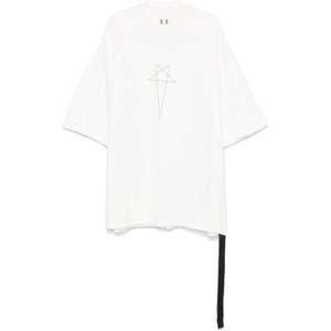 Rick Owens, Heren, Tops, Wit, Maat: ONE Size Katoen,