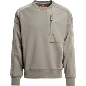 Parajumpers, Heren, Sweatshirts & Hoodies, Grijs, Maat: XS Katoen,