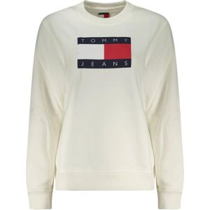 TOMMY JEANS - TJW REG TJ FLAG CREW - Sweatshirt - Ecru