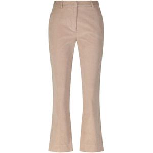 Weekend Max Mara, Dames, Broeken, Bruin, Maat: L Katoen,