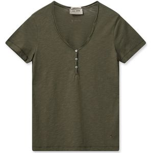 MOS Mosh, Dames, Tops, Groen, Maat: M Katoen,