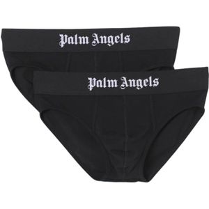 Palm Angels, Heren, Ondergoed, Zwart, Maat: XL Katoen,