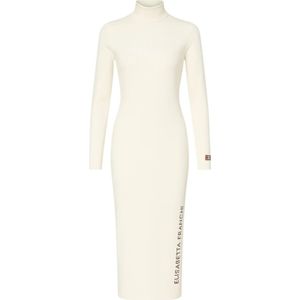 Elisabetta Franchi, Dames, Jurken, Beige, Maat: XS Viscose,