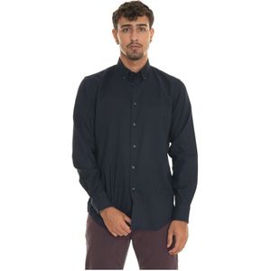 Harmont & Blaine, Heren, Overhemden, Blauw, Maat: M Katoen,