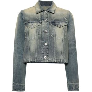Kenzo, Dames, Jassen, Blauw, Maat: M Denim,