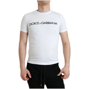 Dolce & Gabbana - T-shirt - Wit - Katoen