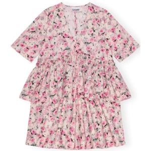 Ganni, Dames, Jurken, Roze, Maat: XS Katoen,
