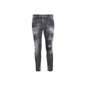 Dsquared2 Zwarte Slim-Fit Jeans voor elke gelegenheid , Black , Heren , Maat: W40