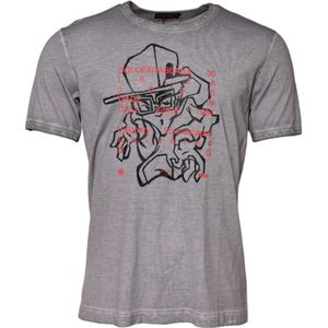 Dolce & Gabbana, Heren, Tops, Grijs, Maat: XL Katoen,