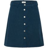 Cream - A-lijnrok - Blauw - Corduroy