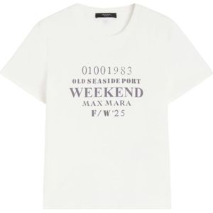 Weekend Max Mara, Dames, Tops, Wit, Maat: S Katoen,