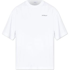 Off White, Heren, Tops, Wit, Maat: L Katoen,