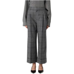 Brunello Cucinelli, Dames, Broeken, Blauw, Maat: 4XS Leer,