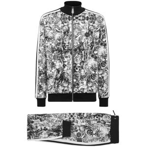 Philipp Plein, Heren, Jumpsuits & Playsuits, Zwart, Maat: 2XL Katoen,