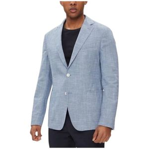 Hugo, Heren, Jassen, Blauw, Maat: S Wol,